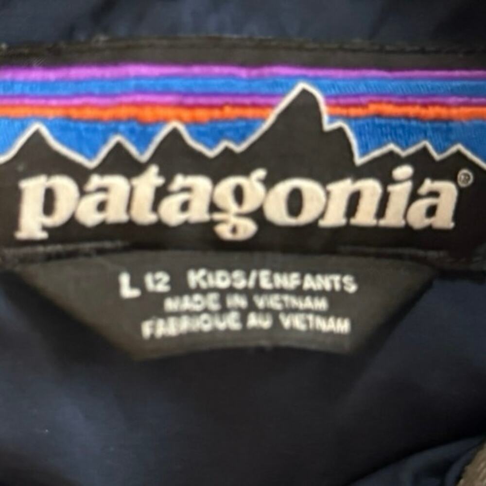 Patagonia Blue Down Jacket- Size Large (12) - Picture 3 of 4